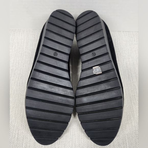 Eileen Fisher humor size 9.5 black suede wedge flats - Picture 10 of 13